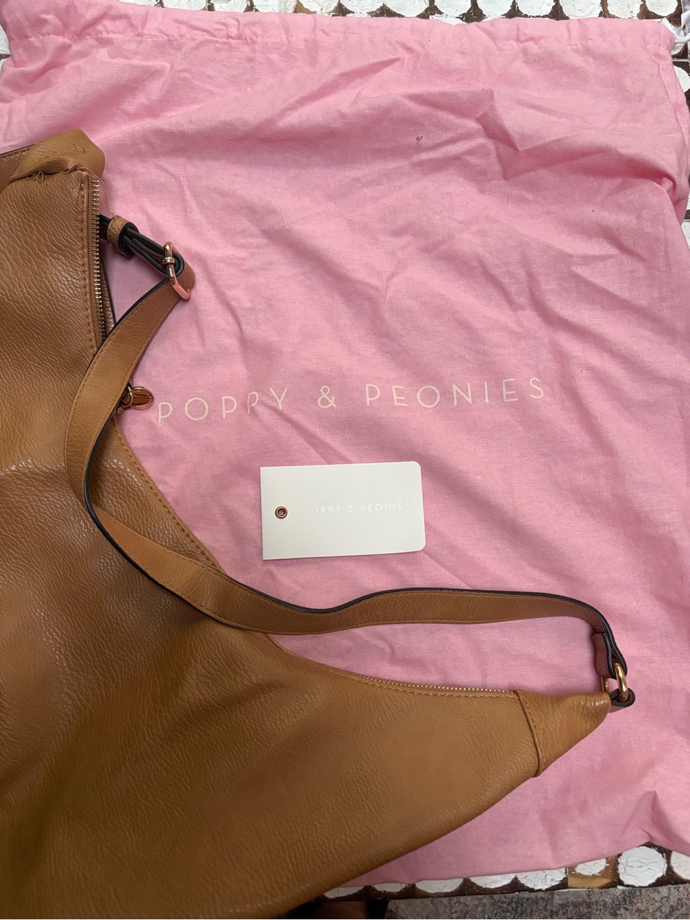 Poppy & Peonies ‘Over the Moon’ Hobo Bag